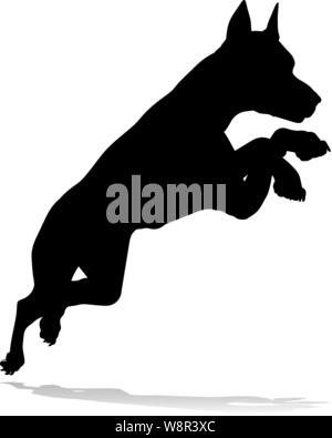 Hund Silhouette Haustier Stock Vektor