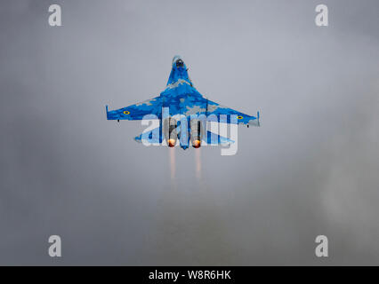 Suchoi Su-27 an der Royal International Air Tattoo 2019 Stockfoto