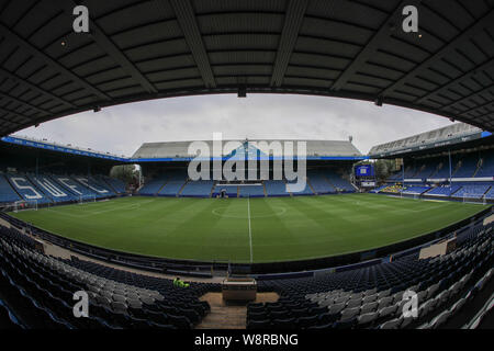 10. August 2019, Hillsborough, Sheffield, England; Sky Bet Meisterschaft, Sheffield Mittwoch vs Barnsley: Eine allgemeine Ansicht von Hillsborough Credit: Mark Cosgrove/News Bilder, Englische Fußball-Liga Bilder unterliegen DataCo Lizenz Stockfoto