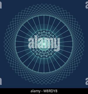 Dekorative runde Spitze Muster Hintergrund für das Zertifikat, Hinweis, Ticket, Belohnung, Diplom, Gutschein Design. Stock Vektor