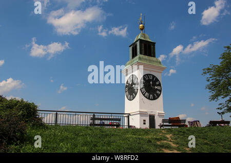 Clock Tower auf der Festung Petrovaradin, Novi Sad, Serbien Stockfoto