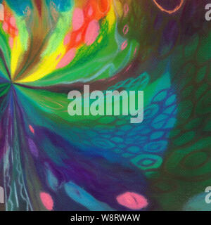 Bunte Öl Malerei abstrakte Kunst Textur mit Pinselstriche. Vintage Style Hintergrund mit Platz für Text. Gut für Banner, Design arbeiten und advertis Stockfoto