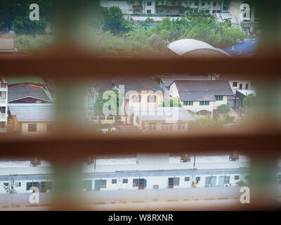 Stadtbild in Bangkok. Stockfoto