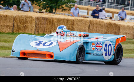 1970 Porsche 908/3 Targa Florio Rennwagen bei der 2019 Goodwood Festival der Geschwindigkeit, Sussex, UK. Stockfoto