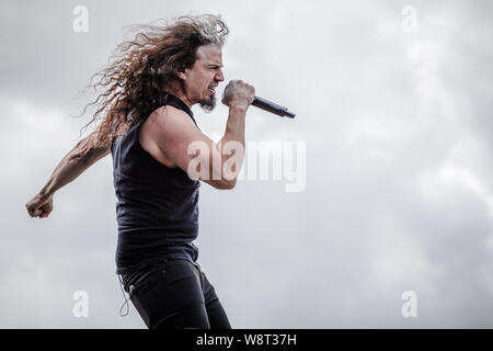 Ross The Boss live auf der Bühne beim BLOODSTOCK Open Air Festival, UK, 11 August, 2019. Stockfoto