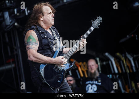 Ross The Boss live auf der Bühne beim BLOODSTOCK Open Air Festival, UK, 11 August, 2019. Stockfoto