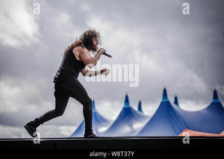 Ross The Boss live auf der Bühne beim BLOODSTOCK Open Air Festival, UK, 11 August, 2019. Stockfoto