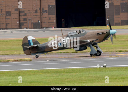 RAF BBMF Hawker Hurricane bei der Royal International Air Tattoo 2019 Stockfoto