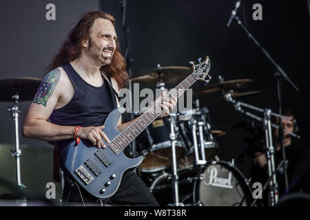 Ross The Boss live auf der Bühne beim BLOODSTOCK Open Air Festival, UK, 11 August, 2019. Stockfoto