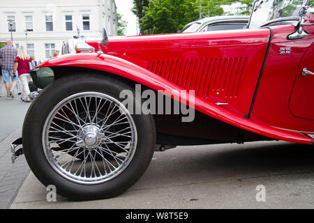 Ein MG TC aus den 1940er Jahren, Deutschland.ein MG TC aus den 1940er Jahren, Deutschland. Stockfoto