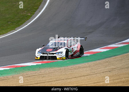 Kent, UK. 11. August 2019. Timo Glock (BMW Team RMR) während der DTM-Rennen 2 der DTM (Deutsche Tourenwagen)- und W-Serie in Brands Hatch GP-Strecke am Sonntag, 11. August 2019 in Kent, England. Credit: Taka G Wu/Alamy Live News Credit: Taka Wu/Alamy leben Nachrichten Stockfoto