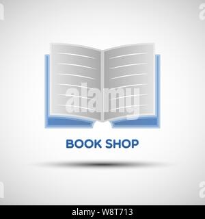 Abstract Book logo Vorlage. Vector Abbildung: Buchen sie Symbol für Ihr Design Stock Vektor