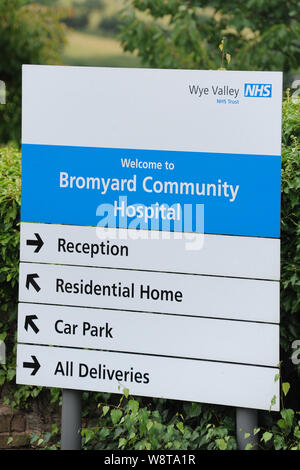 Bromyard Community Hospital, Tower Hill, Bromyard. Stockfoto