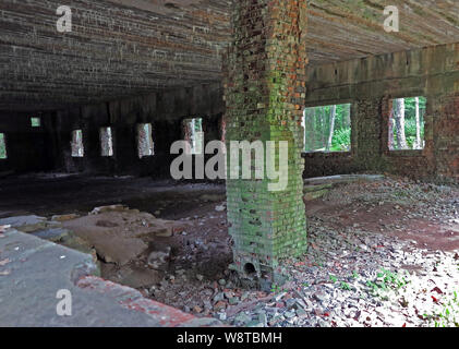 Bunker Überreste der ehemaligen Führer Hauptquartier "wolfsschanze" in den polnischen Masuren (ehemalige Schlesien) - ehemalige Stenographienstbaracke, auf 15.07.2019 | Verwendung weltweit aufgezeichnet Stockfoto