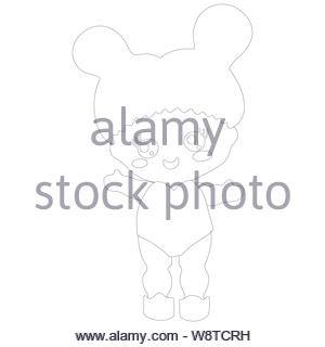 Kleiderschrank-Symbol im Cartoon-Stil, die isoliert auf weißem