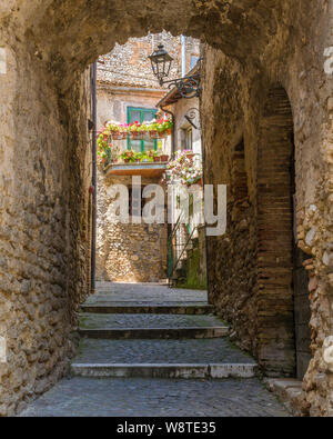 Malerische Anblick in Bocchignano schönes Dorf in der Provinz Viterbo, Latium, Italien. Stockfoto