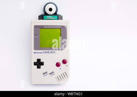 Nintendo Game Boy mit Kamera-Modul Stockfoto