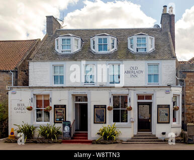 Die alte Aberlady Inn, Aberlady, East Lothian, Schottland, Großbritannien. Stockfoto