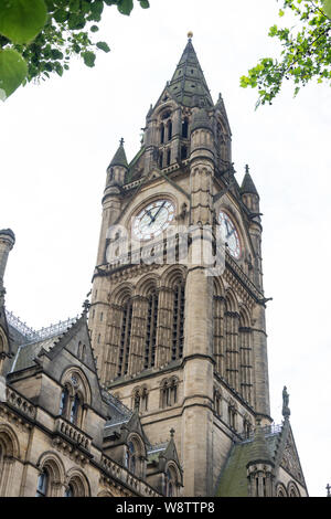 Clock Tower, Manchester Town Hall, Albert Square, Manchester, Greater Manchester, England, Vereinigtes Königreich Stockfoto