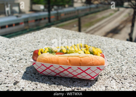 Chicago Hotdog Stockfoto