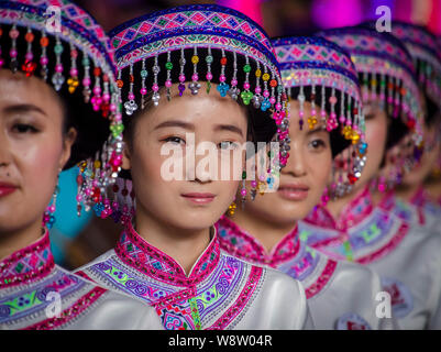 Xinwen Stein Meer globalen Geopark, Sichuan Provinz, China, Asien Stockfoto