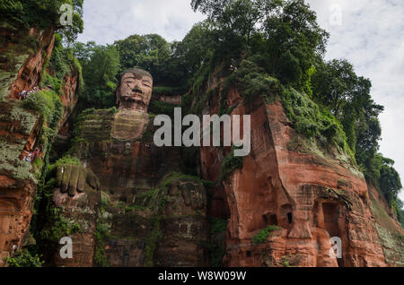 Leshan Giant Buddha, Leshan, Provinz Sichuan, China, Asien Stockfoto