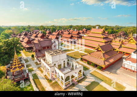 Mandalay Palast von Mandalay, Myanmar Birma Stockfoto