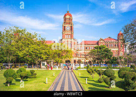 High Court Building in Yangon, Myanmar, Bruma Stockfoto