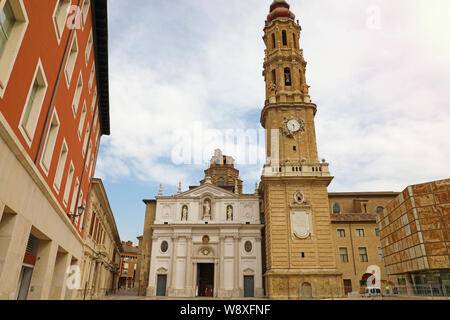 Kathedrale der Retter von Zaragoza, Aragon, Spanien Stockfoto