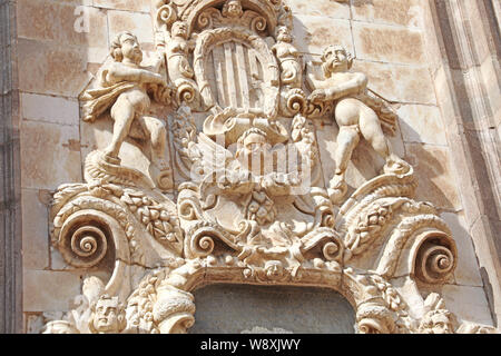 Detail der Kirche Santa Isabel de Portugal, Zaragoza, Spanien Stockfoto