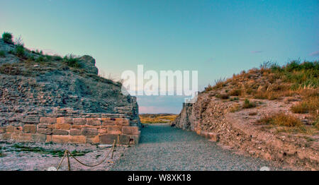 Blick auf die Website von Xanadu (Shangdu), der Hauptstadt von Kublai Khans Yuan Dynastie, in der Autonomen Region Innere Mongolei, China, 25. September 201 Stockfoto