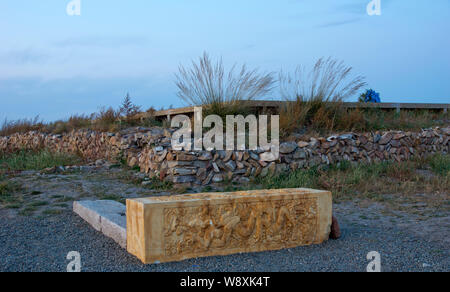 Blick auf die Website von Xanadu (Shangdu), der Hauptstadt von Kublai Khans Yuan Dynastie, in der Autonomen Region Innere Mongolei, China, 25. September 201 Stockfoto