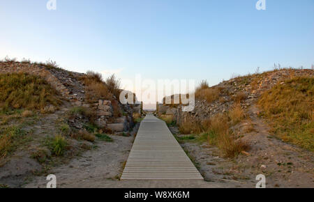 Blick auf die Website von Xanadu (Shangdu), der Hauptstadt von Kublai Khans Yuan Dynastie, in der Autonomen Region Innere Mongolei, China, 25. September 201 Stockfoto