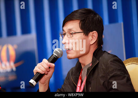 ---- Levin Zhu Yunlai, der älteste Sohn des ehemaligen chinesischen Ministerpraesidenten Zhu Rongji und dann Präsident und CEO von China International Finance Corporation (C Stockfoto