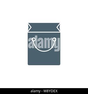 Shopping Bag ähnliche Vektor glyph Icon. Stock Vektor