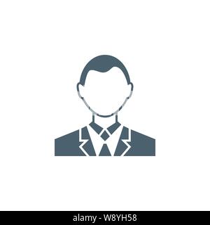 Benutzer registrieren Flachbild ähnliche Vektor glyph Icon. Stock Vektor