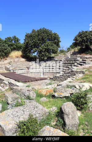 Odeon (BOULEUTERION), kleines Konzert Theater und die Montage Haus im alten Troja Stadt, Provinz Çanakkale, Türkei. Weltkulturerbe der UNESCO