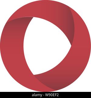 Vektor Kreis Logo Vorlage. Endlosschleife Form Zyklus kreative Symbole. Vector Illustration Stock Vektor