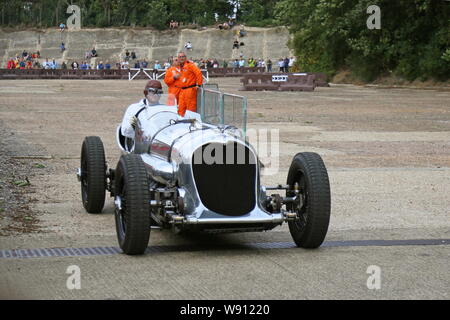 Napier-Railton 24 Liter (1933), Brooklands durchlebte der Vorkriegszeit fahrende Veranstaltung, Brooklands Museum, Weybridge, Surrey, England, Großbritannien, Großbritannien, Europa Stockfoto