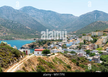 Bali, Kreta, Griechenland. Juni 2019. Einen Überblick über die kleinen kretischen Meer im Westen Kretas, Griechenland Stockfoto