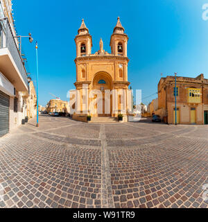 Kirche Unserer Lieben Frau in Marsaxlokk, Malta Stockfoto