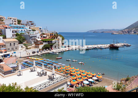 Bali, Kreta, Griechenland. Juni 2019. Einen Überblick über die kleinen kretischen Meer im Westen Kretas, Griechenland Stockfoto