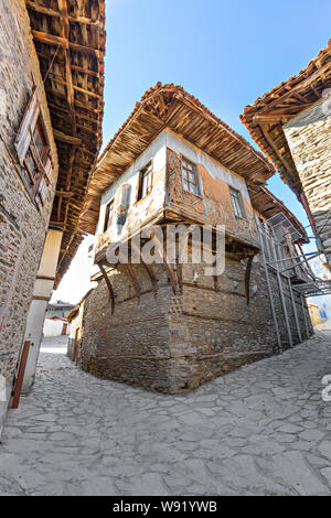 Altes Haus im Dorf Birgi, Izmir, Türkei. Stockfoto