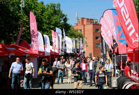 Sea Otter Europa2019 Bike Show in Girona, Spanien Stockfoto