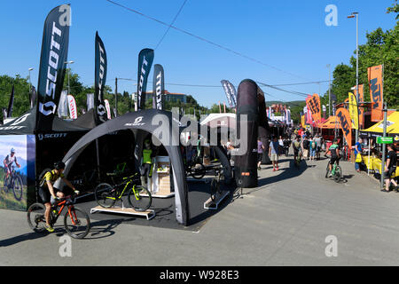 Sea Otter Europa2019 Bike Show in Girona, Spanien Stockfoto