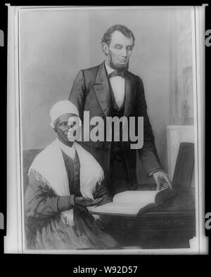 A. Lincoln, Fremdling, der Wahrheit der Bibel präsentiert durch farbige Menschen von Baltimore, Executive Mansion, Washington, D.C., Oktober 29, 1864 Stockfoto