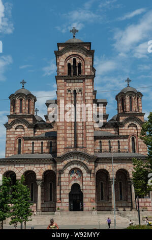 St Marks Kirche, Belgrad, Serbien. Stockfoto