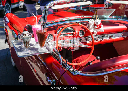 Vintage American Hot Rods in Alliston, Ontario, Kanada Stockfoto