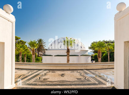 Kalithea Frühling Therme Architektur außen bei Tageslicht, Rhodos, Griechenland. Stockfoto