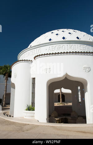 Kalithea Frühling Therme Architektur außen bei Tageslicht, Rhodos, Griechenland. Stockfoto